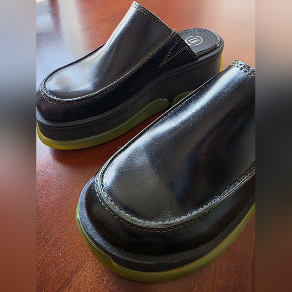 Miista Black and Green Mules - Picture 6 of 8